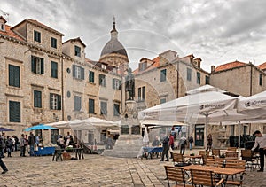 Tourists in Dubrovnik